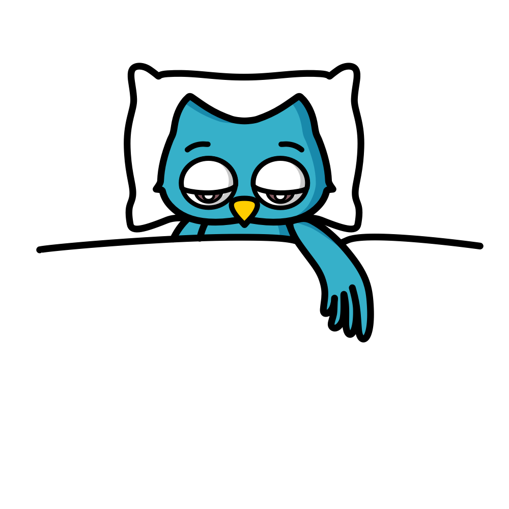 Chouette Sleepee enfilant le sous-vêtement